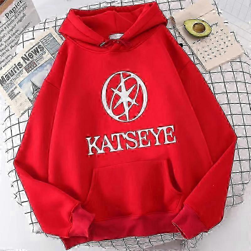 Sudadera con capucha y estampado de estilo coreano Katseye Tour para mujer, sudadera informal holgada, ¡muy vendida! 0926