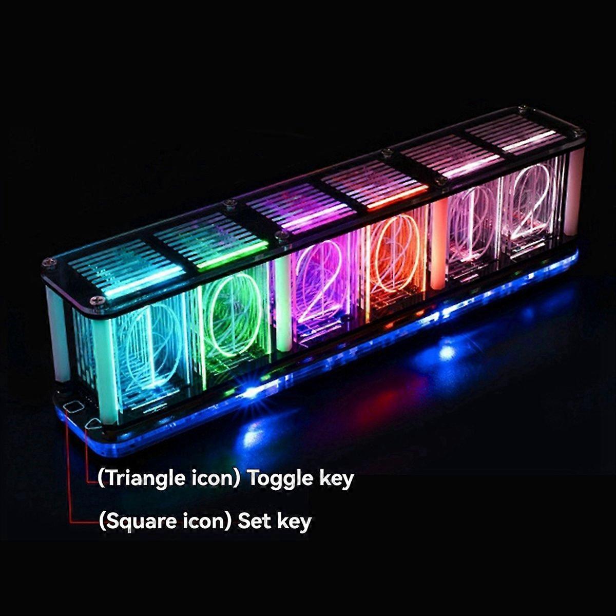 Digital LED Alarm Clock Kit Large Font 6-Digit Electronic Clock DIY