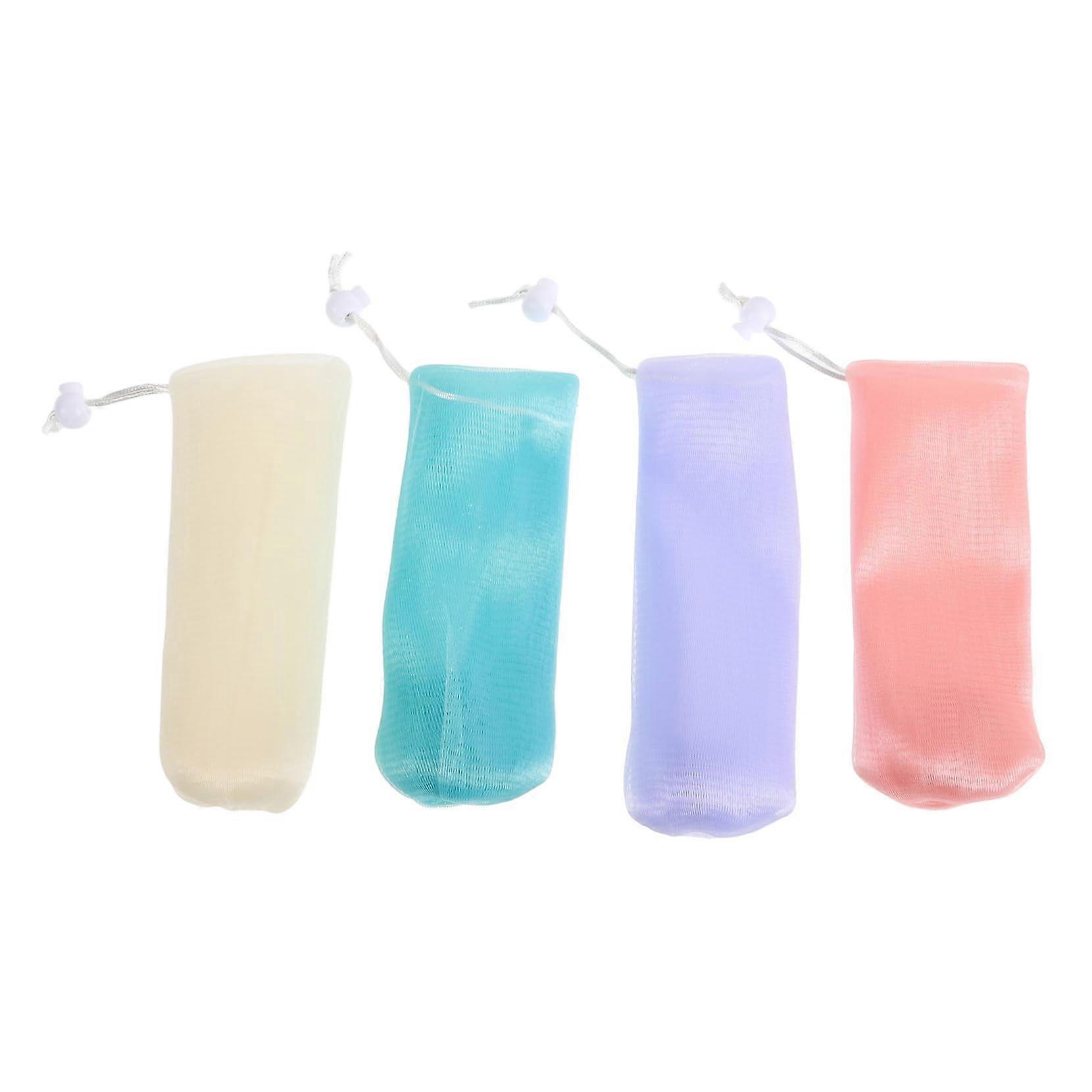 8pcs Soap Saver Bags with Hanging Loop, Thickened Foaming Mesh for Exfoliating and Extending Soap Life