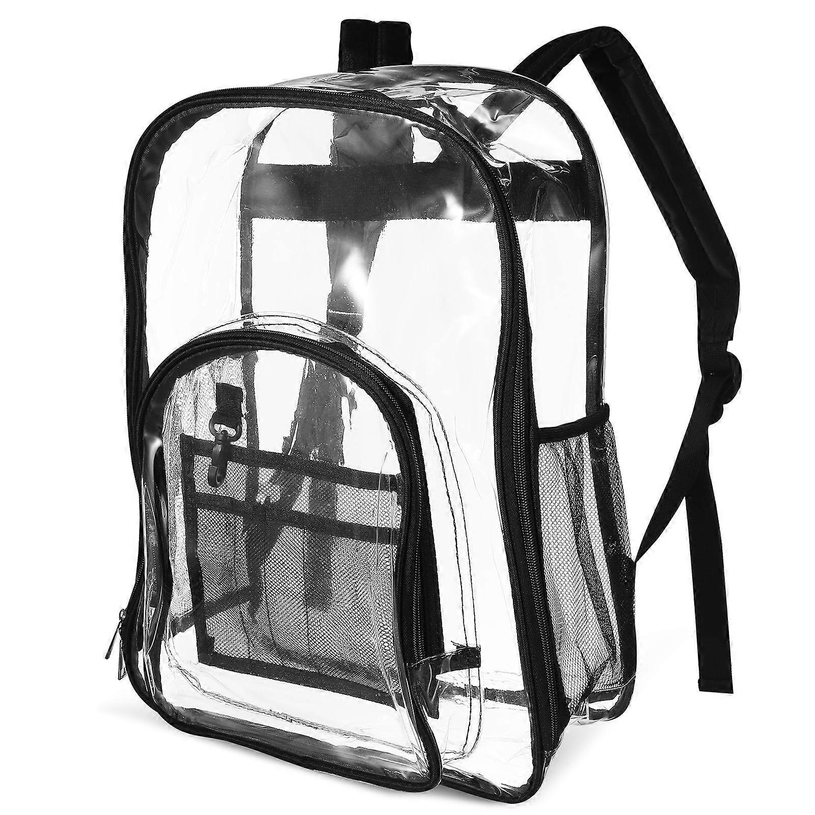 Clear Backpack for Girl Use Transparent Stadium Bag Comfortable Straps