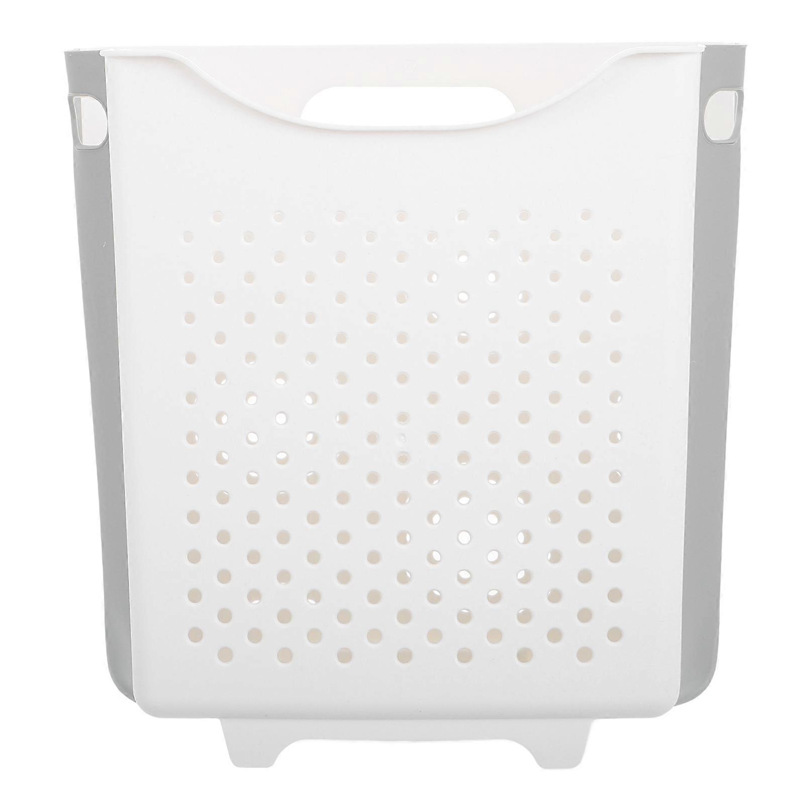 Collapsible Plastic Laundry Basket for Wall Mounted Hanging Hamper