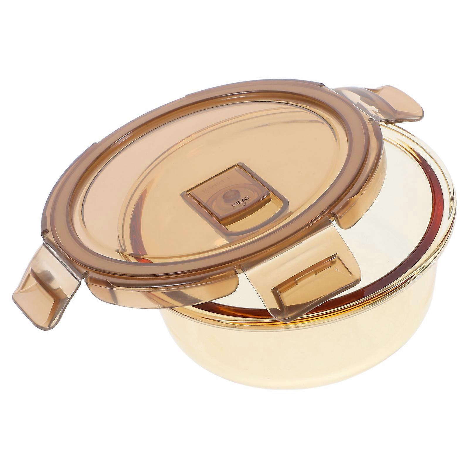 Clear Glass Bowls with Lids for Microwave Use Serving Soup and Salad