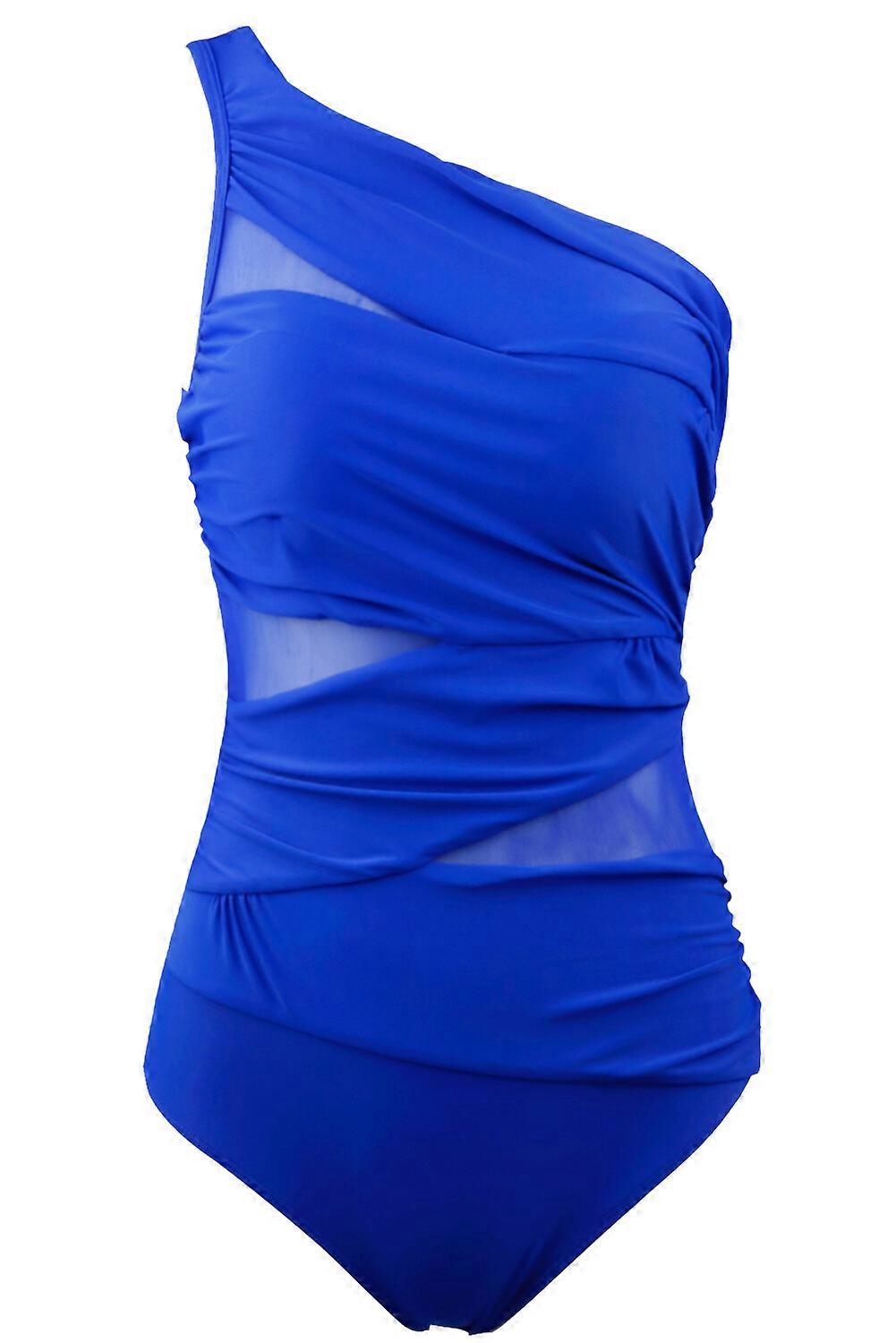 Sexy Damen Metallic Badeanzug Monokini