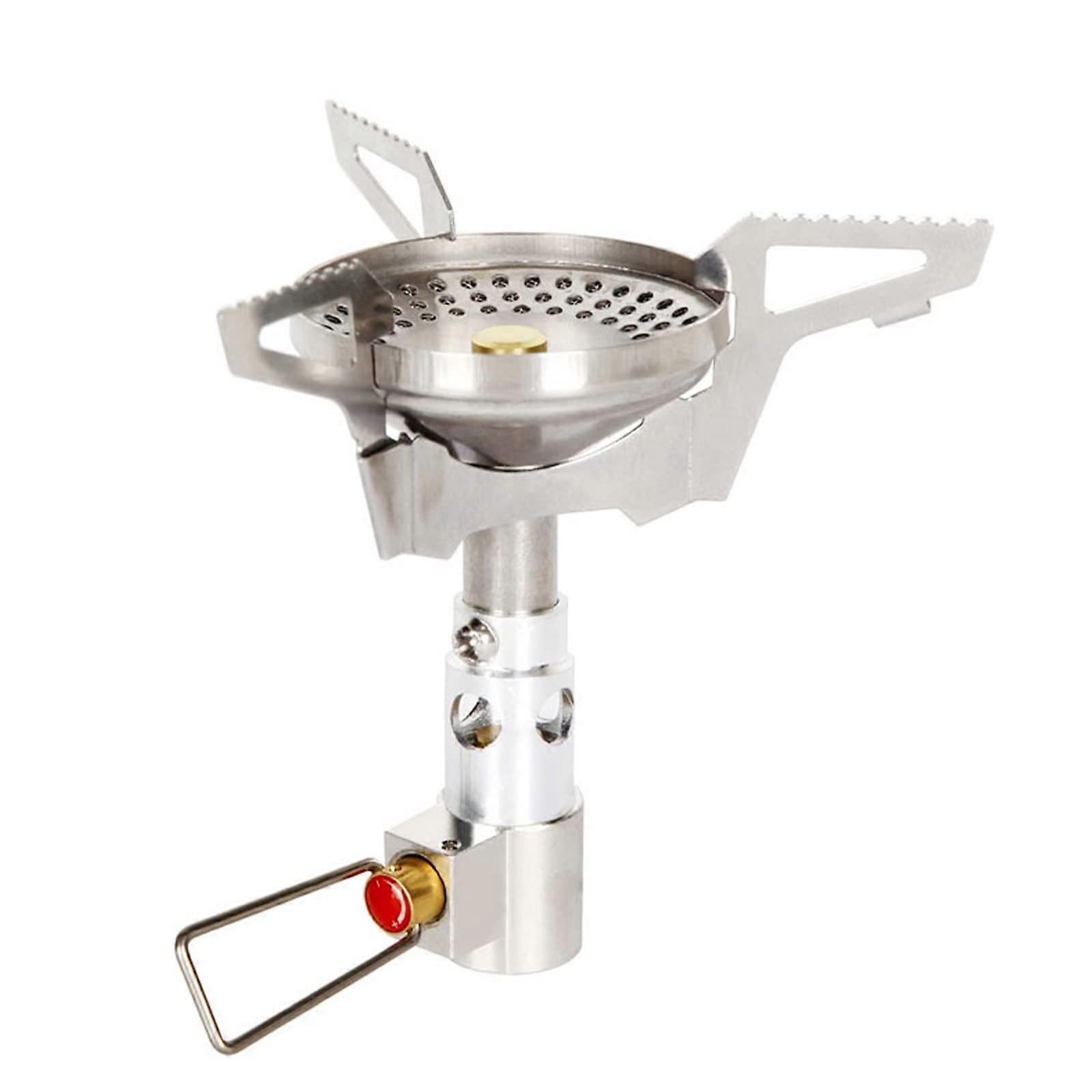 Mini Backpacking Stove Compact Lightweight Design with Detachable Support and AntiSlip Grip
