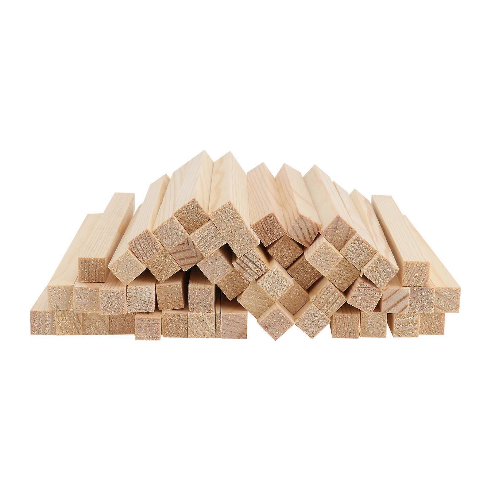 Square Wooden Rods Architectural Model Material for DIY 50Pcs Pack
