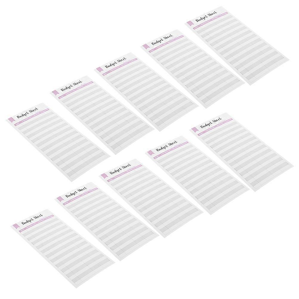 Personal Use Budget Sheet Consumption Cards for Expense Control 18Pcs