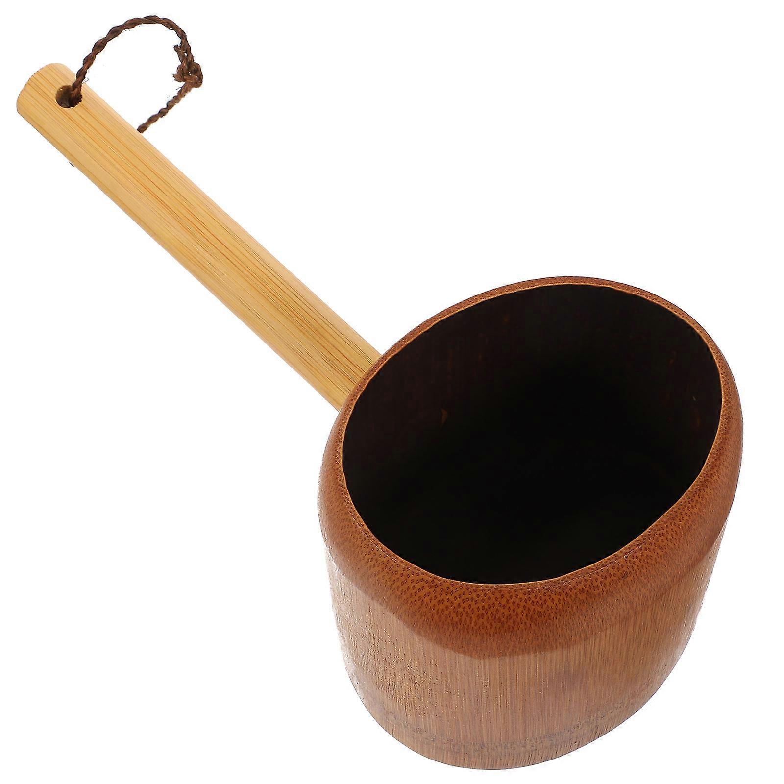 Practical Bamboo Water Ladle Tea Ceremony for Kitchen Use 1Pcs