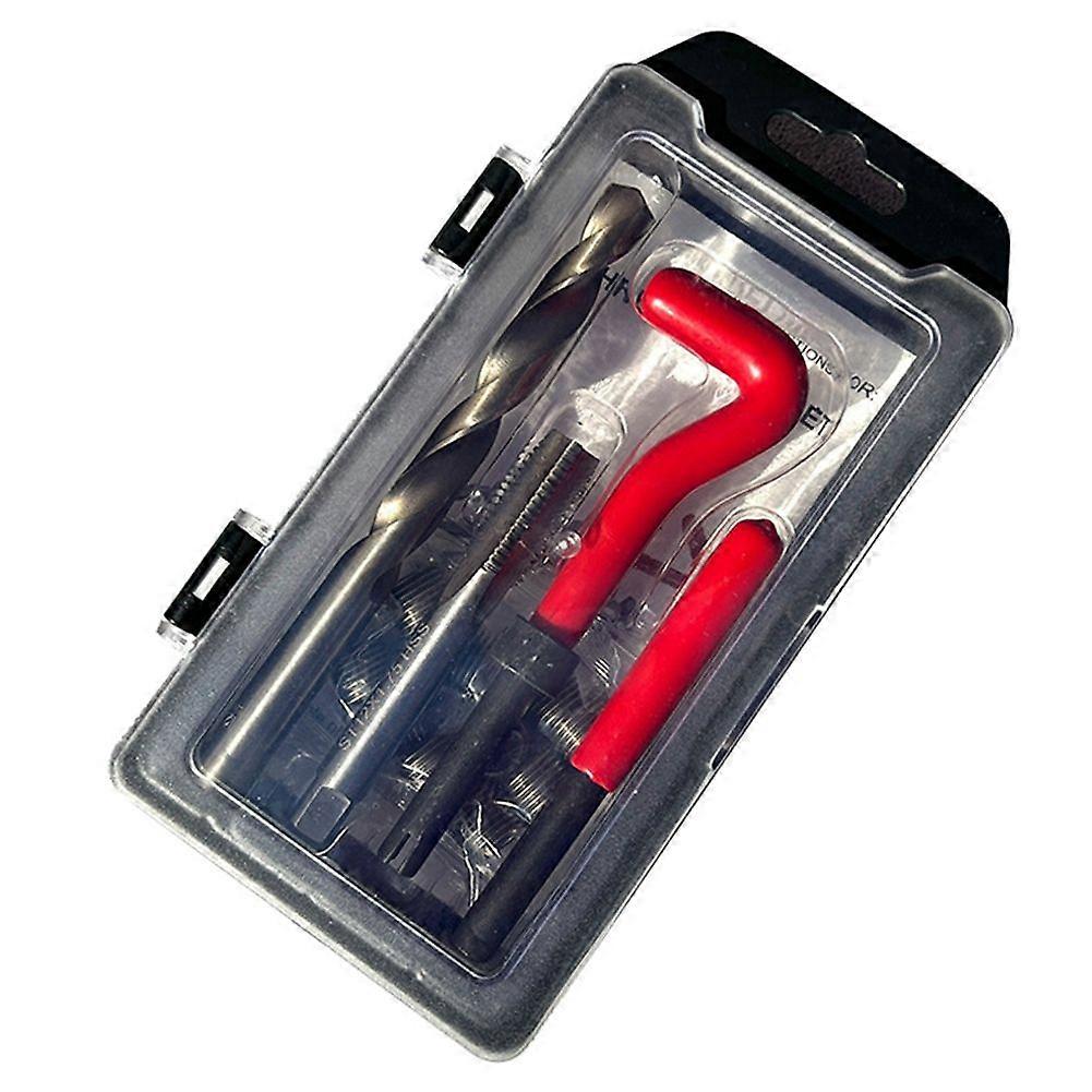 Thread Repair Kit M12x1.75mm, Metric Thread Repair Insert , Rethreading Inserts Tool for Thread Repairing 15PCS