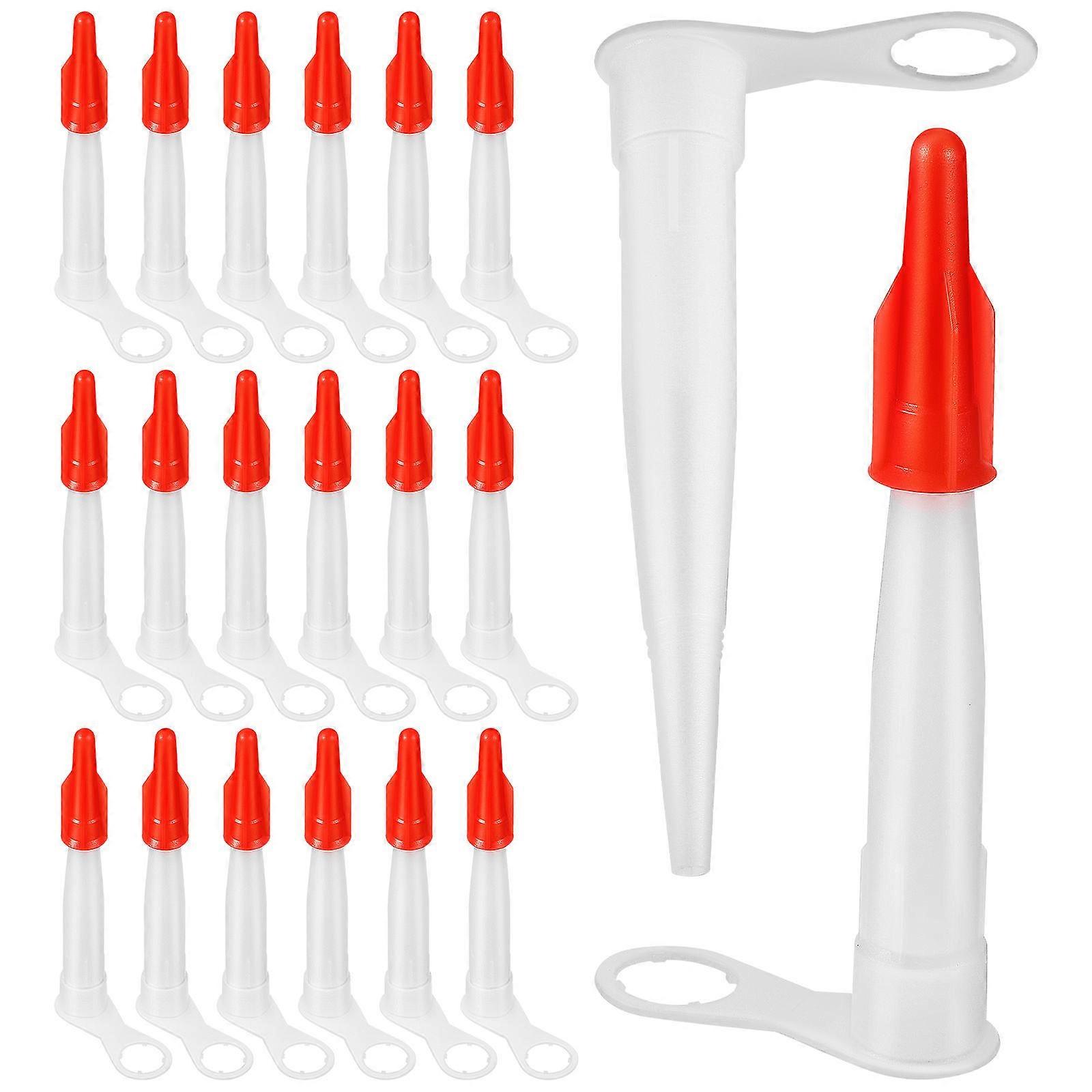 Caulk Nozzle Extension Caulk Tips for Filling 20Pcs with Caps