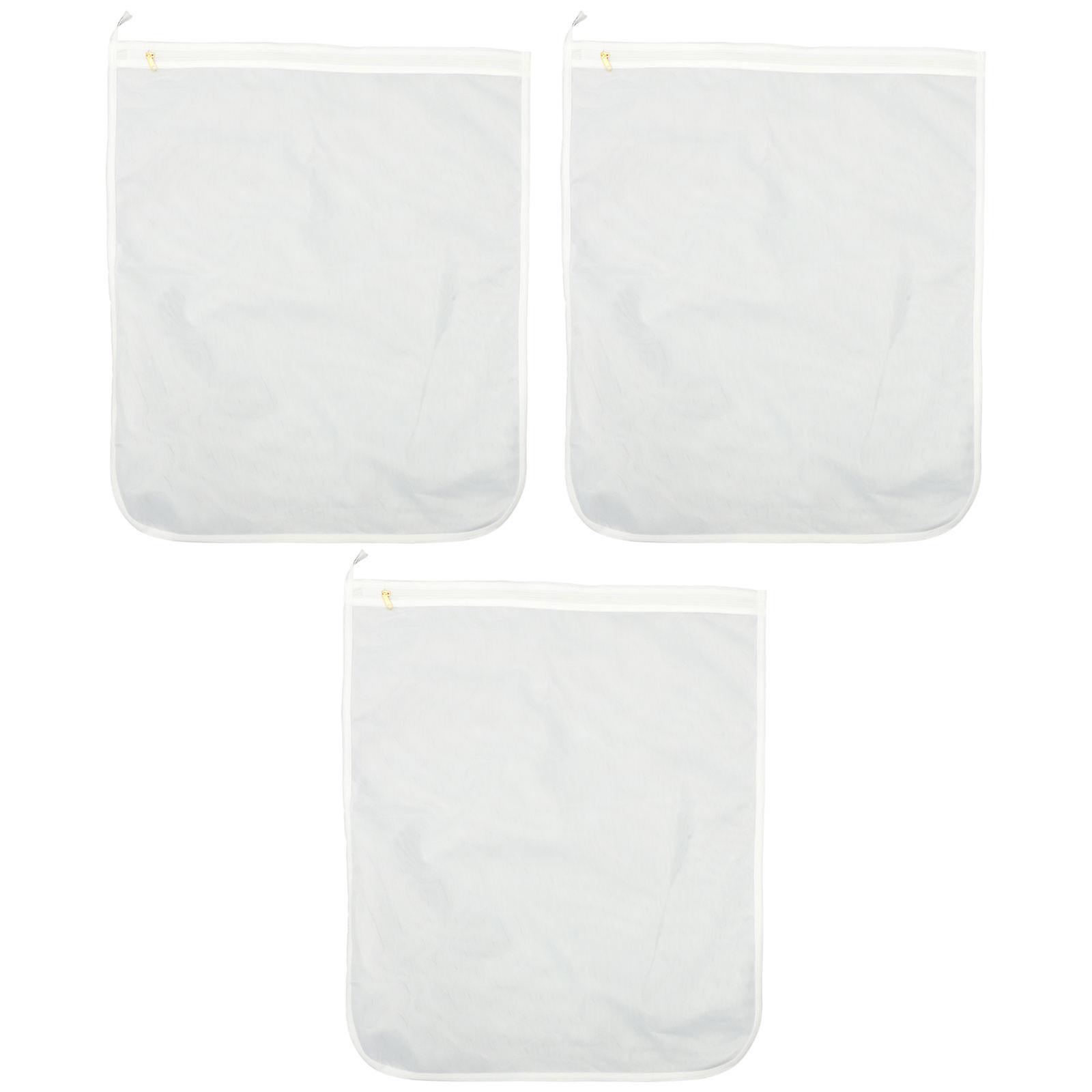 Mesh Laundry Bag with Zip Closure for Clothes Storage 6Pcs Reusable Bags