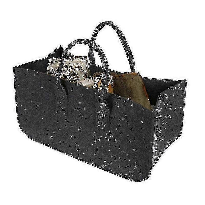 Gray Felt Log Bag(black,1pcs) 25-26s