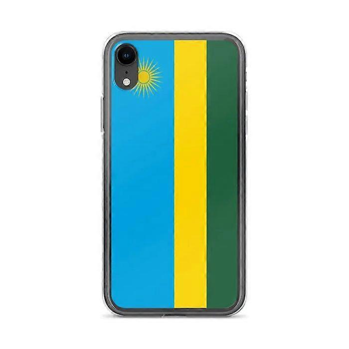 Phone Case – Rwanda Flag – Compatible with iPhone XR – Soft Case – Durable and Shockproof - Silicone - Pixelforma