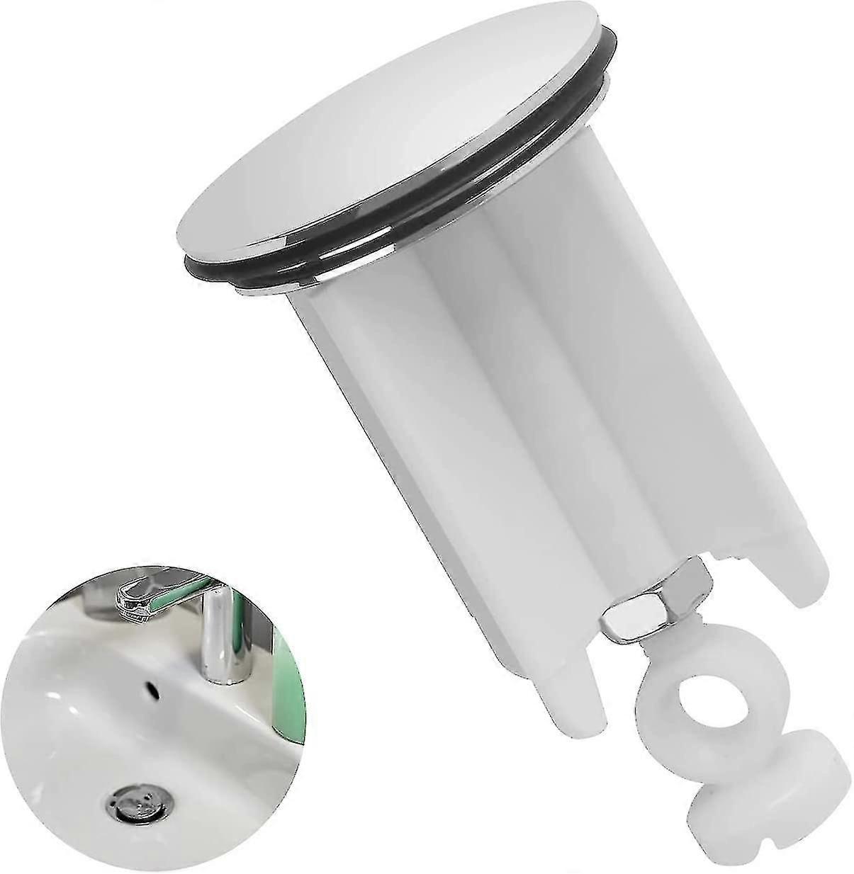 Universal Sink Plug, 40mm Bathroom Basin Sink Plug Replacement Drain Pop-up Plug