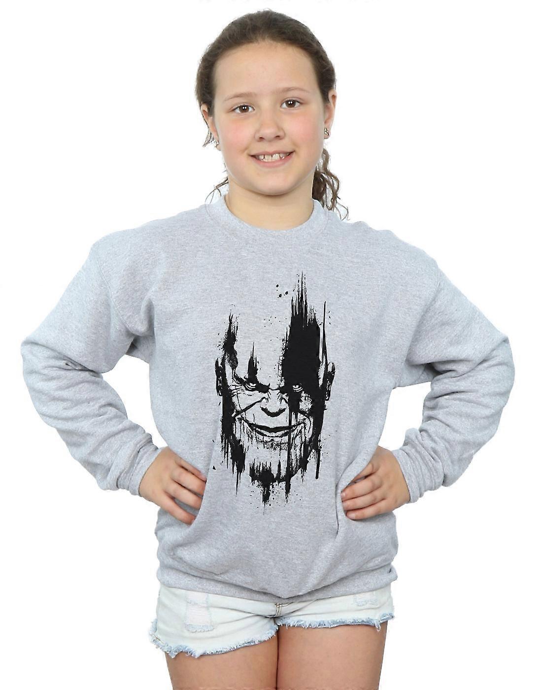 Marvel Girls Avengers Infinity War Thanos Face Sweatshirt