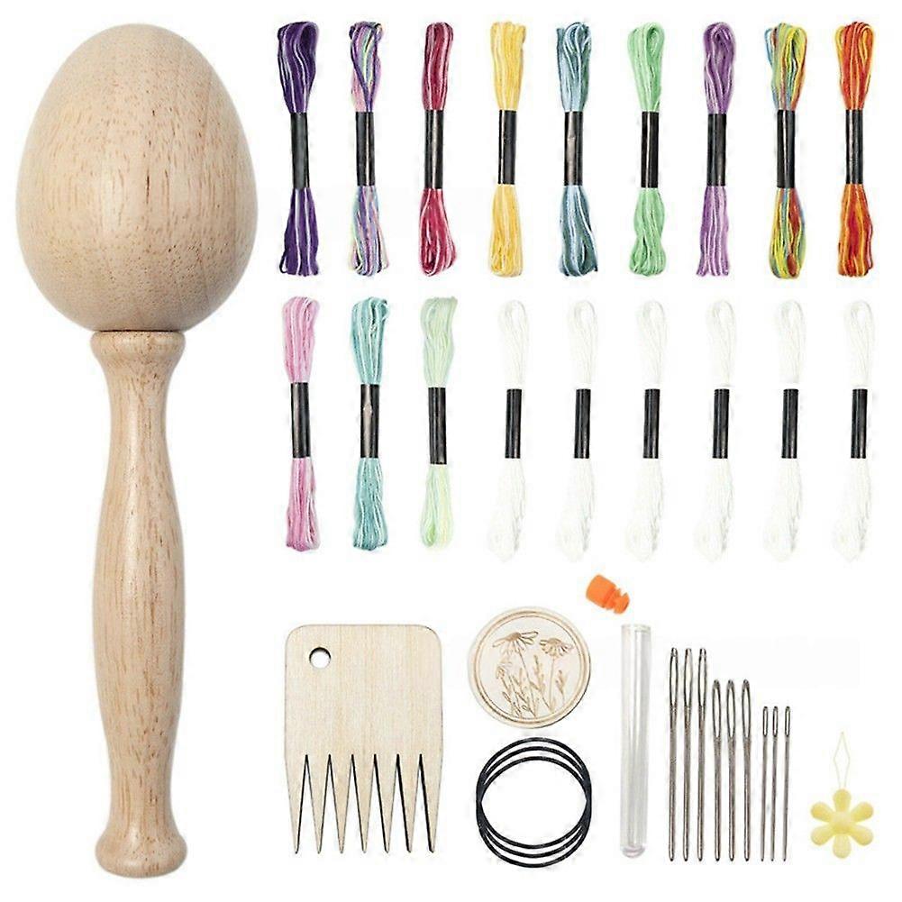 Darning Supplies Kit Darning Egg for Socks Darning Mushroom Wooden Darning Supplies