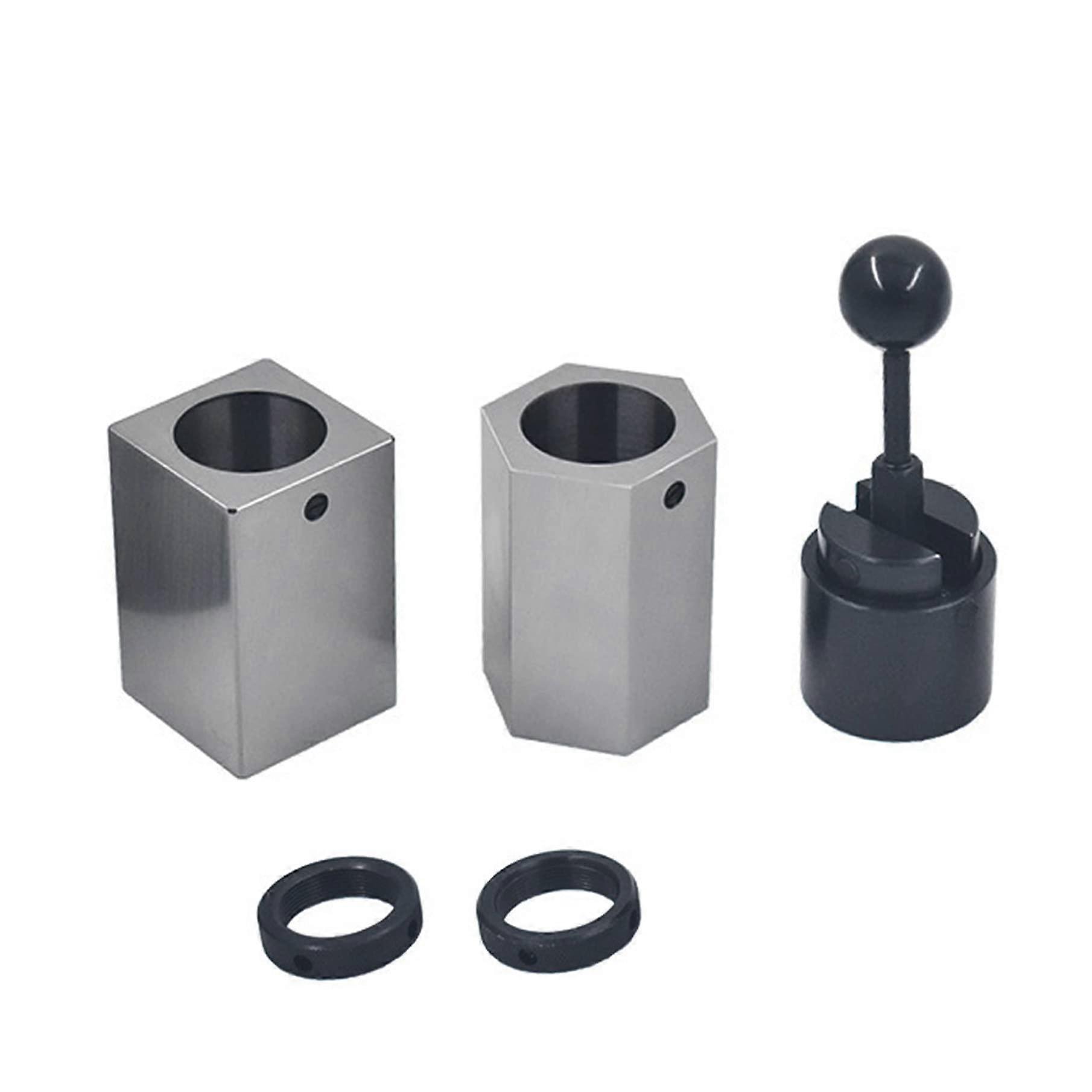 5C Collet Block Set Square and Hex with Collet Closer for Fast Accurate MultiSided Machining