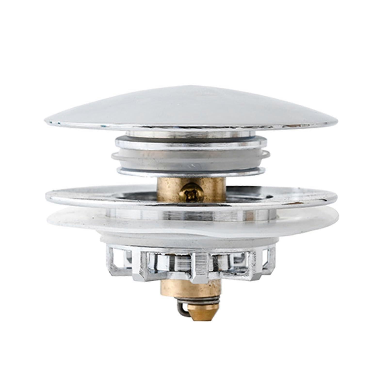 Bathtub Drain Stopper with Odor Blocking Seal, Clog Prevention Design, Easy Press Installation