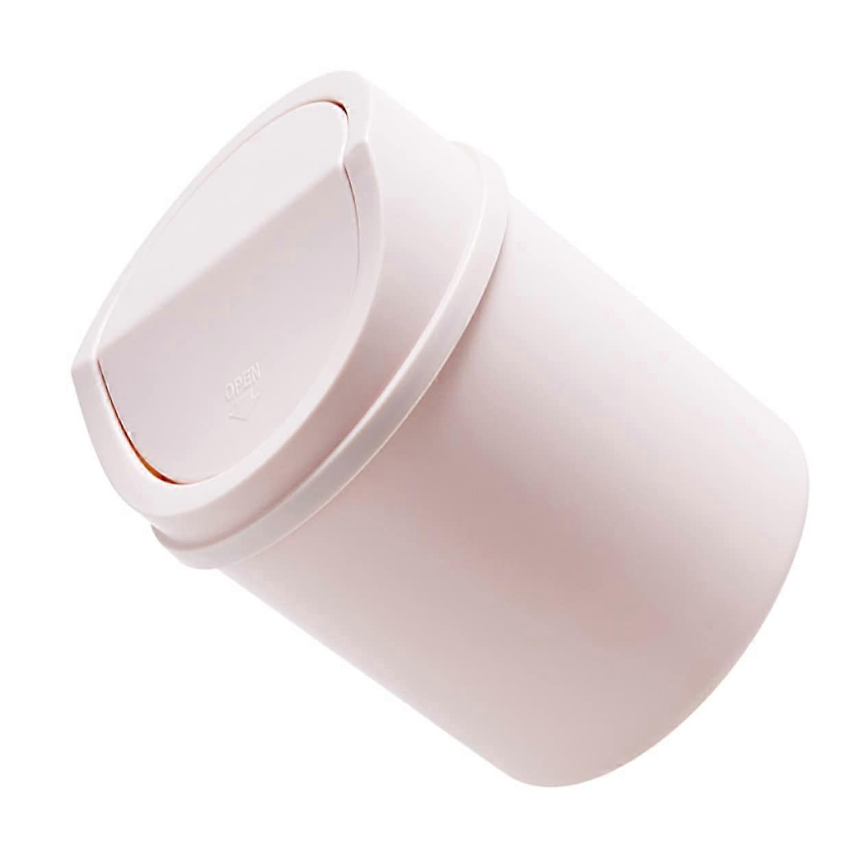 Small Trash Can with Lid, Compact Flip Lid Mini Bin for Kitchen Counter, Bedroom or Office