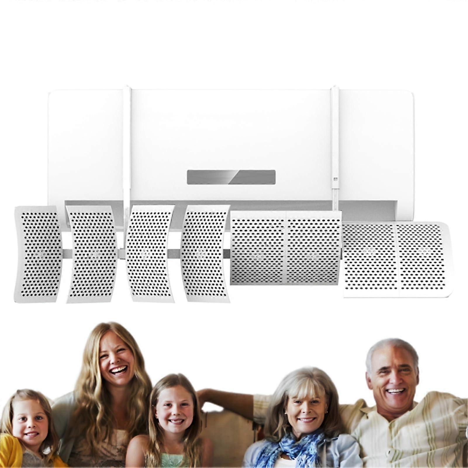 Air Conditioner Deflector with MultiAngle Adjustment for Improved Air Circulation, Universal AC Vent Cover