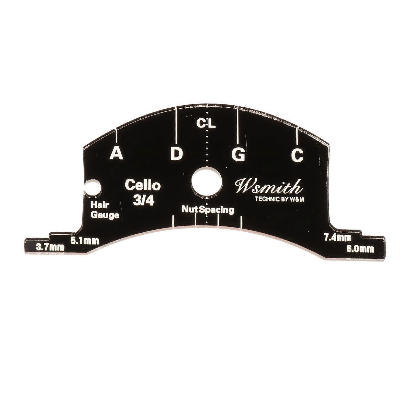4/4 Violin Fingerboard Measurement Template and Bridge String Height Gauge for Accurate Setup
