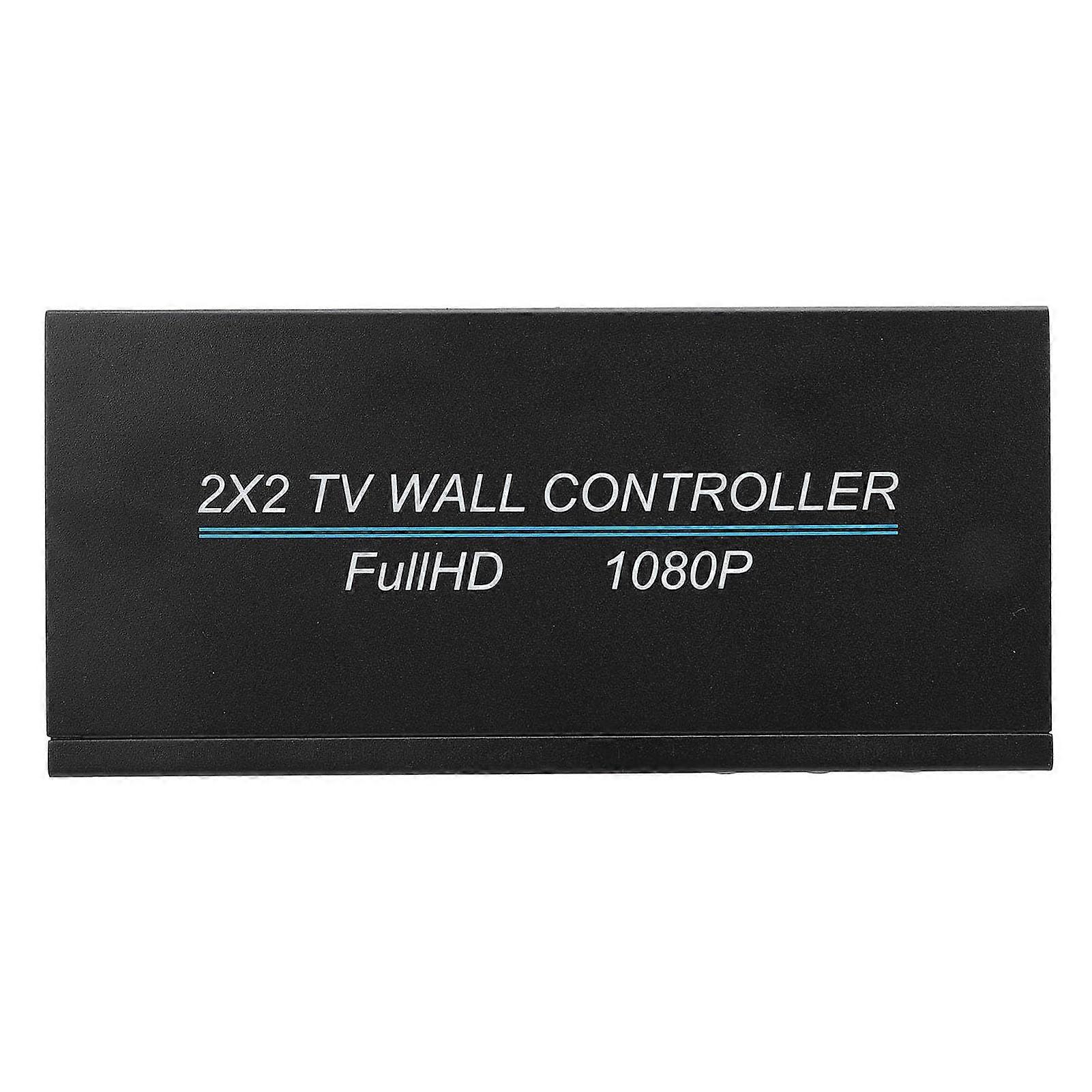 4K HDMI Video Wall Controller 2x2 30Hz with Remote, 8 Display Modes, 180° Rotation, US Plug