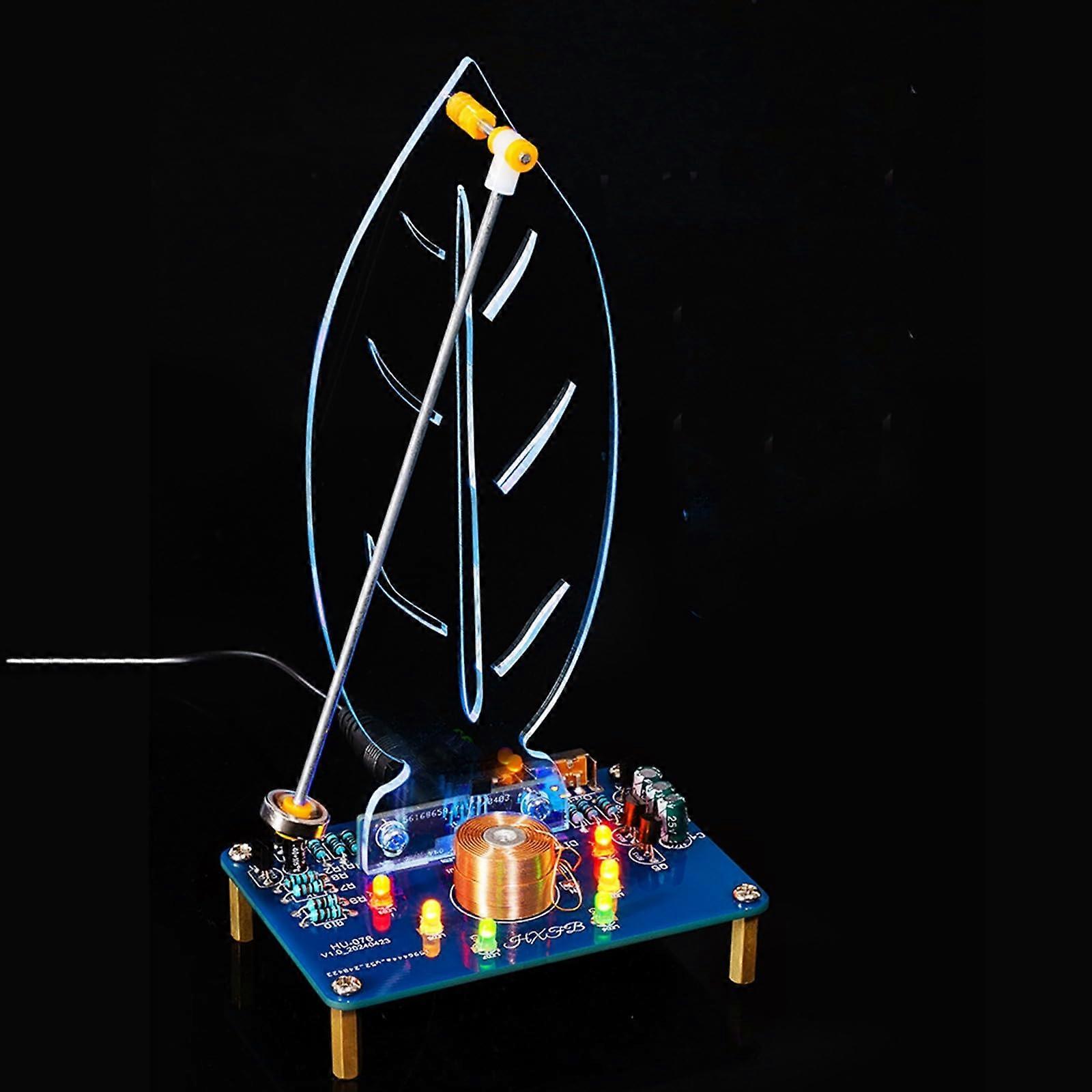 DIY Electronic Soldering Kit Electromagnetic Swing with RGB Lights, BeginnerFriendly Assembly