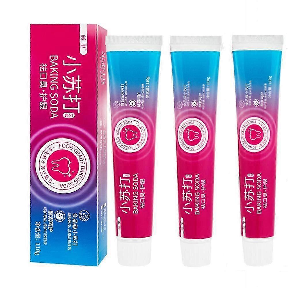 1-3pcs Baking Soda Toothpaste Oral Care Bright White Teeth Fresh Breath Mint Toothpaste
