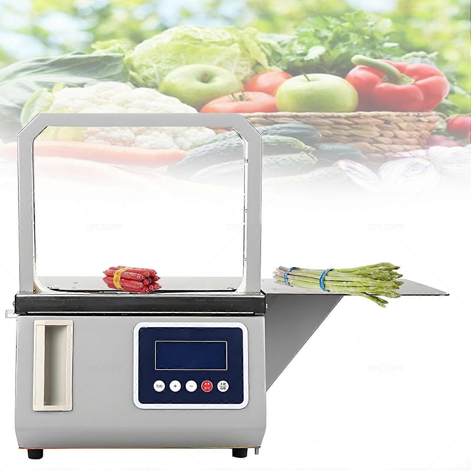 Automatic Sensor Vegetable Strapping Machine with Adjustable Force, 3 Sizes for Fresh Produce