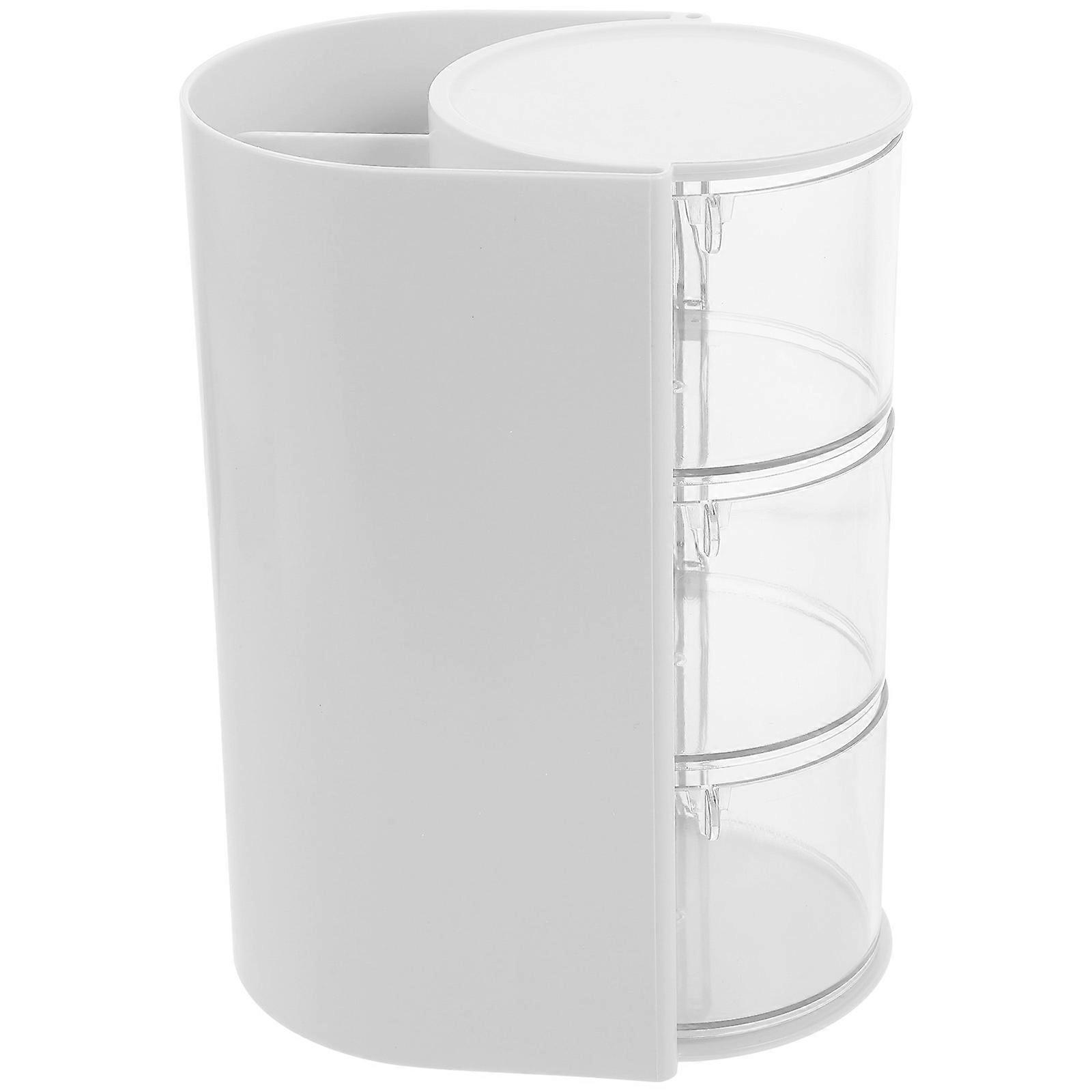 Makeup Brush Holder Rotatable Pen Holder for 2Pcs Desktop Organizer