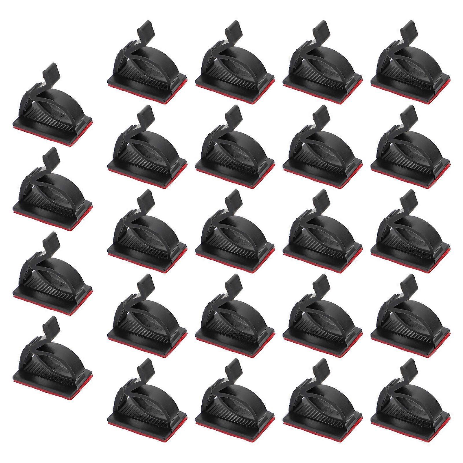 Self-Adhesive Cable Clips Cable Fix Clips for Fixing Wires 200Pcs Black