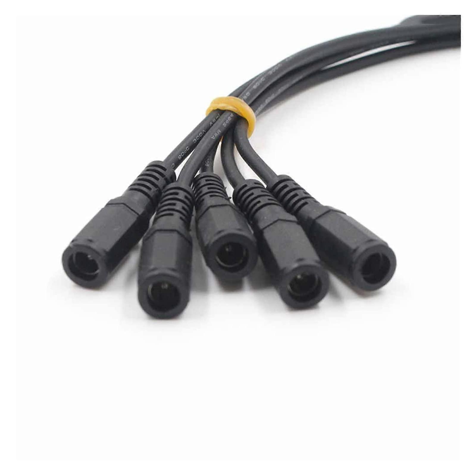 DC Female Power Connector 5.5 x 2.1mm Adapter Cable for CCTV Camera, 2 Pack Quick Replacement