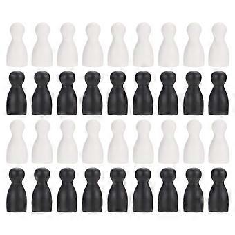 48pcs Wooden Chess Pieces Flight Chess Chessman Board Game Replacement Accessories