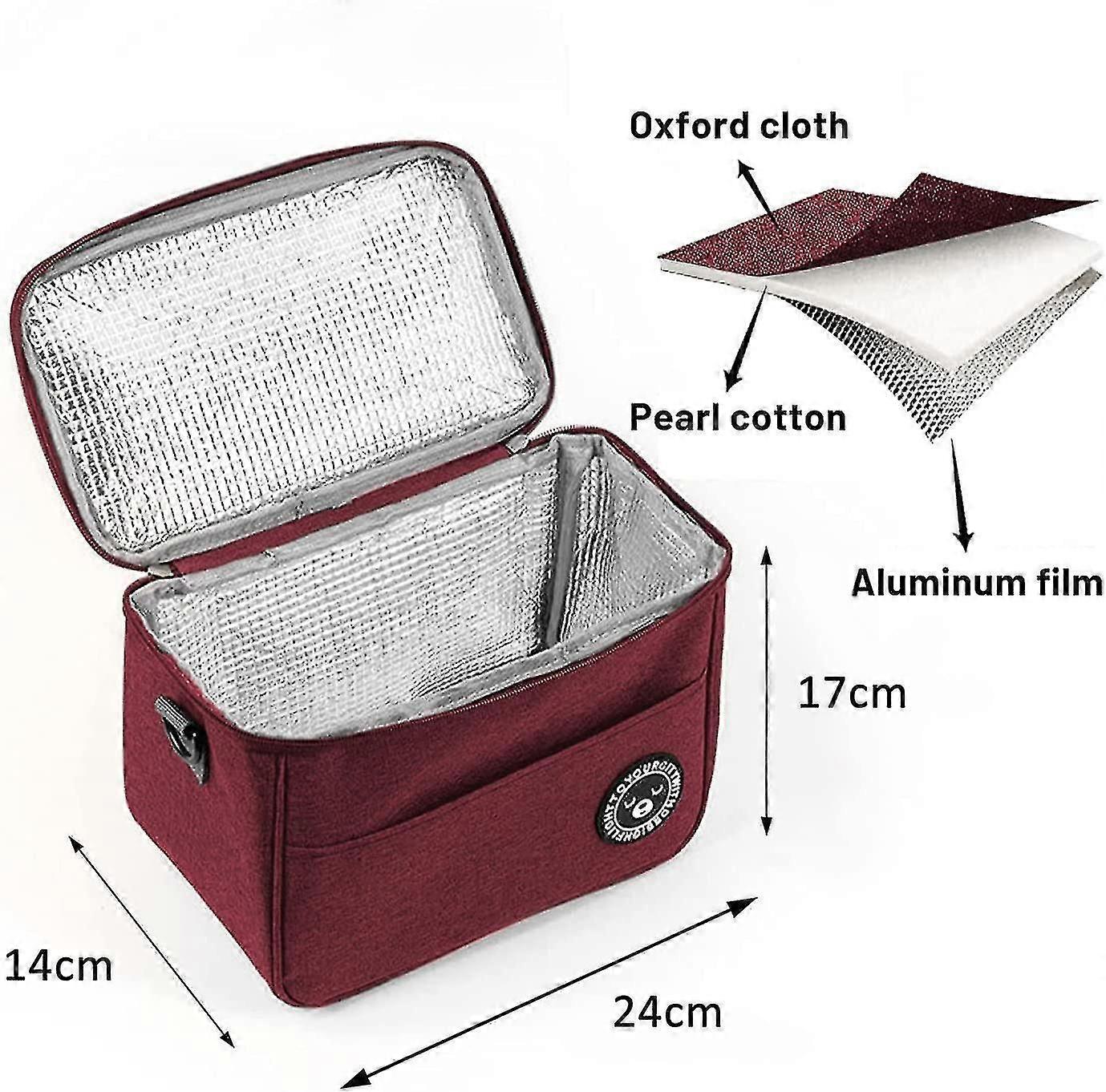 Foldable Small Cooler Bag, Red