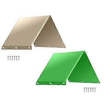 Lona de substituição impermeável para balanço infantil, 52x90 polegadas, 2 unidades – Compatível com conjuntos de brinquedos para exterior.