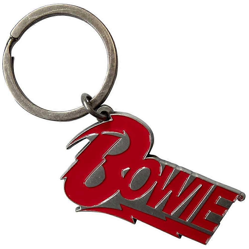 David Bowie Classic Logo Keyring Keychain