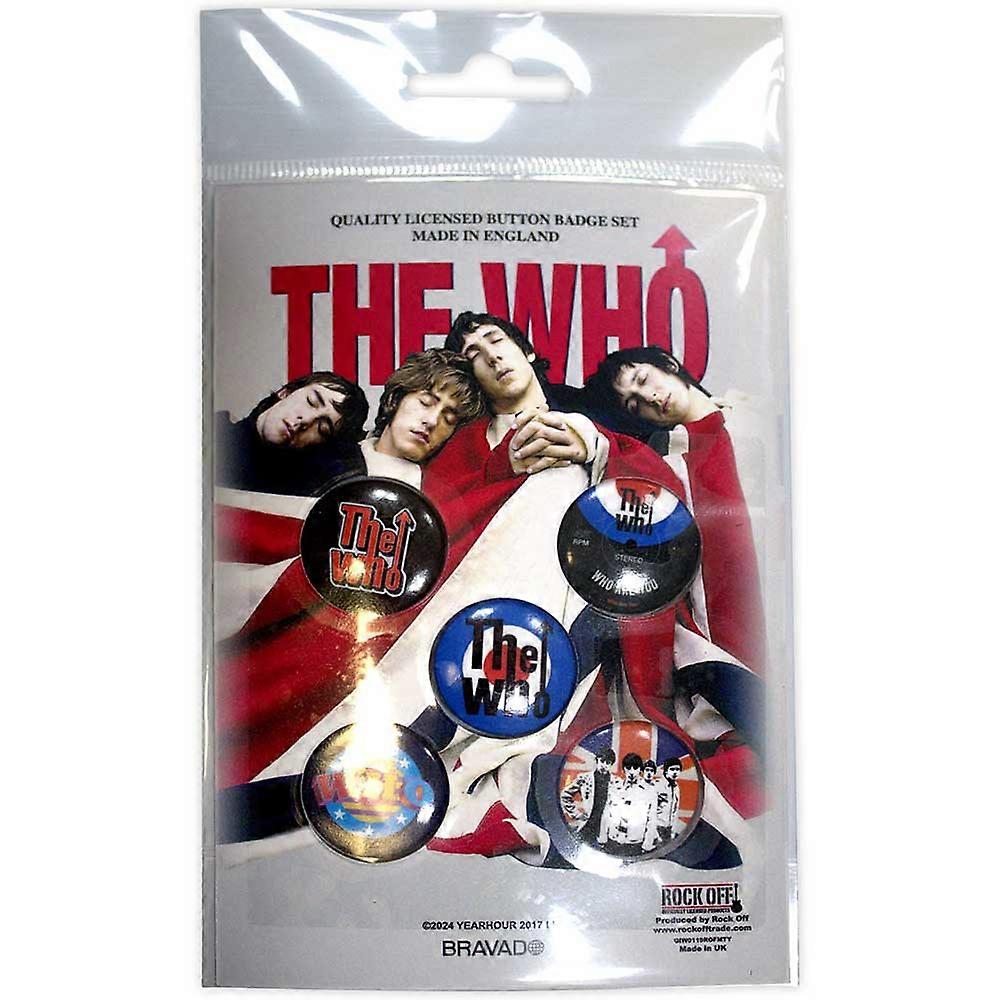 The Who Target 5 Pack Button Badge Pack