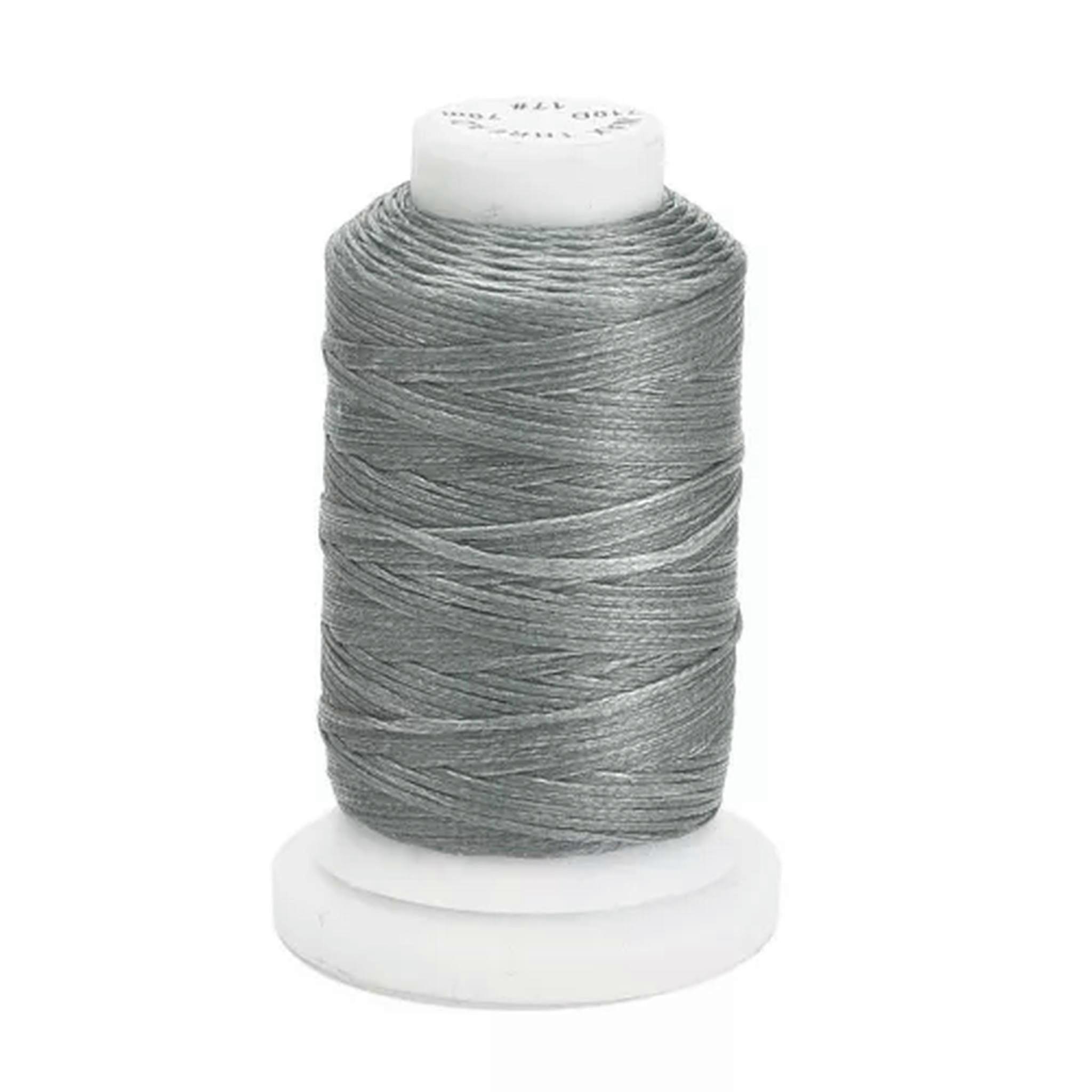 76 Yards/Roll 1mm Flat Waxed Polyester Cords Leather Craft Sewing String Threads-Gray-17