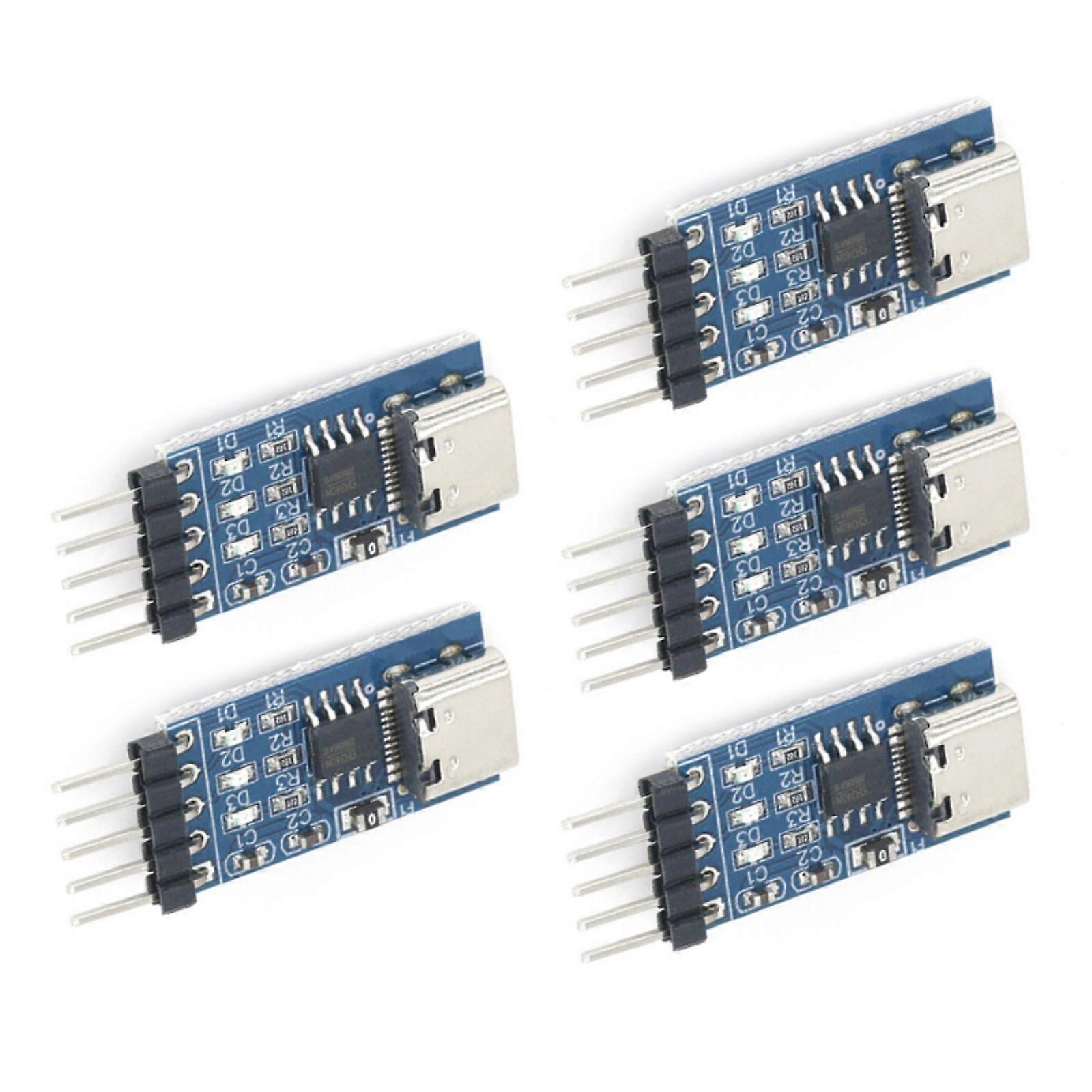 Fast Speed CH340N USB To TTL Module With Type C Connection For Data Transfer And Debugging Multicolor