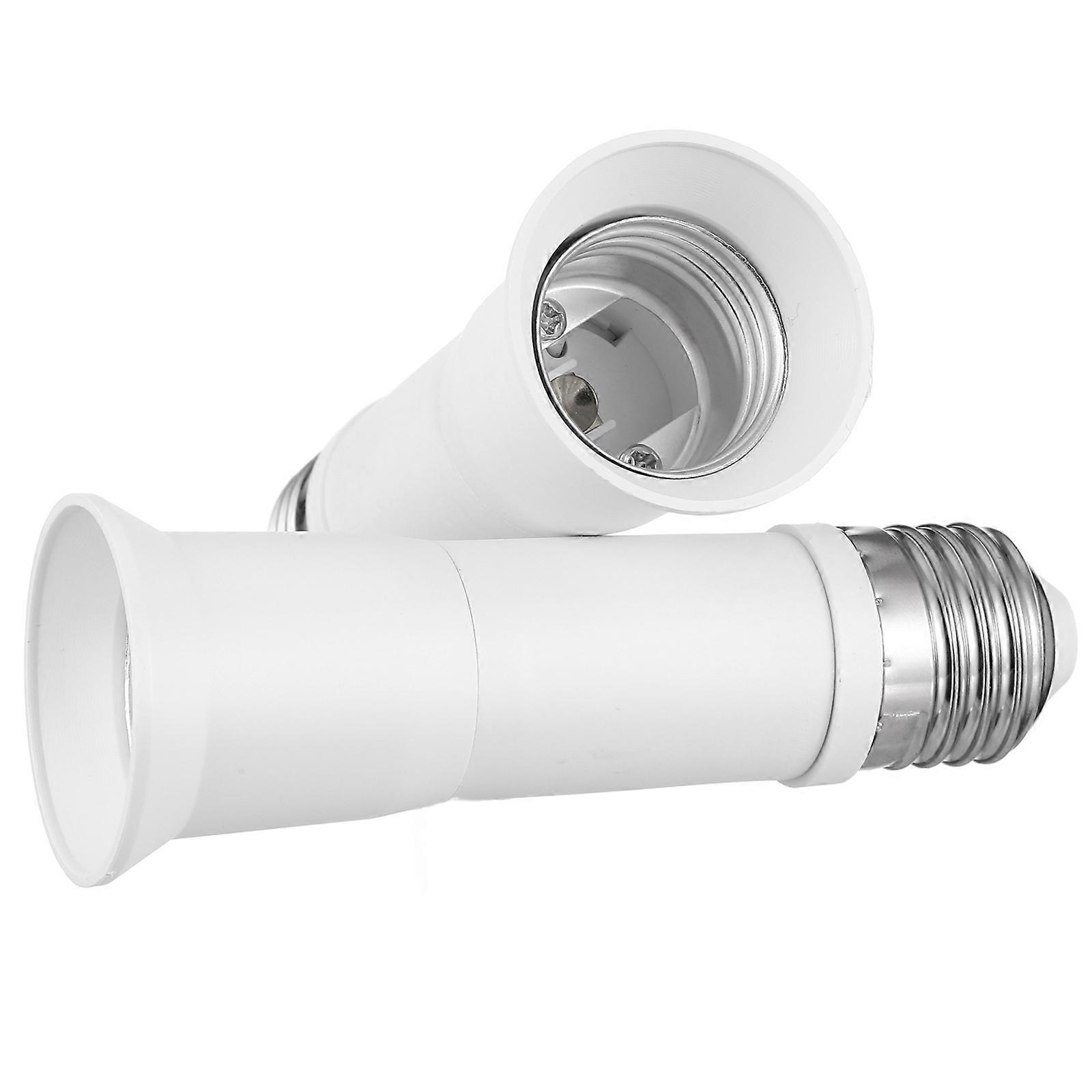 2pcs Bulb Socket Extender Telescopic Light Bulb Extension Socket E27 Socket