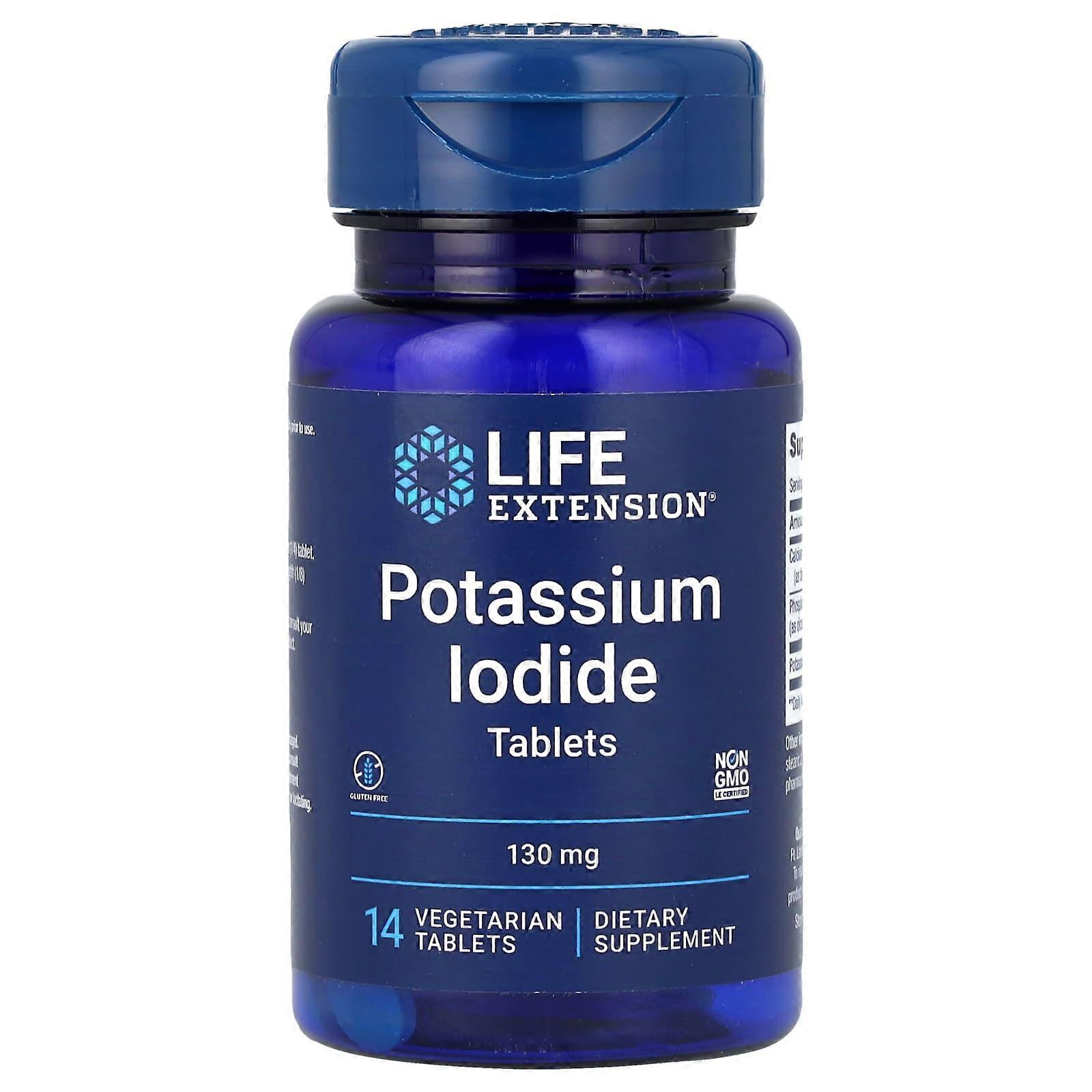 Life Extension, Potassium Iodide Tablets, 130 mg, 14 Tablets