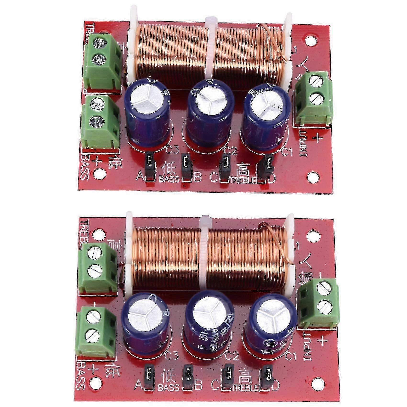 2pcs 400W 2 Way Speaker Crossover Tweeter Frequency Divider Audio Filter