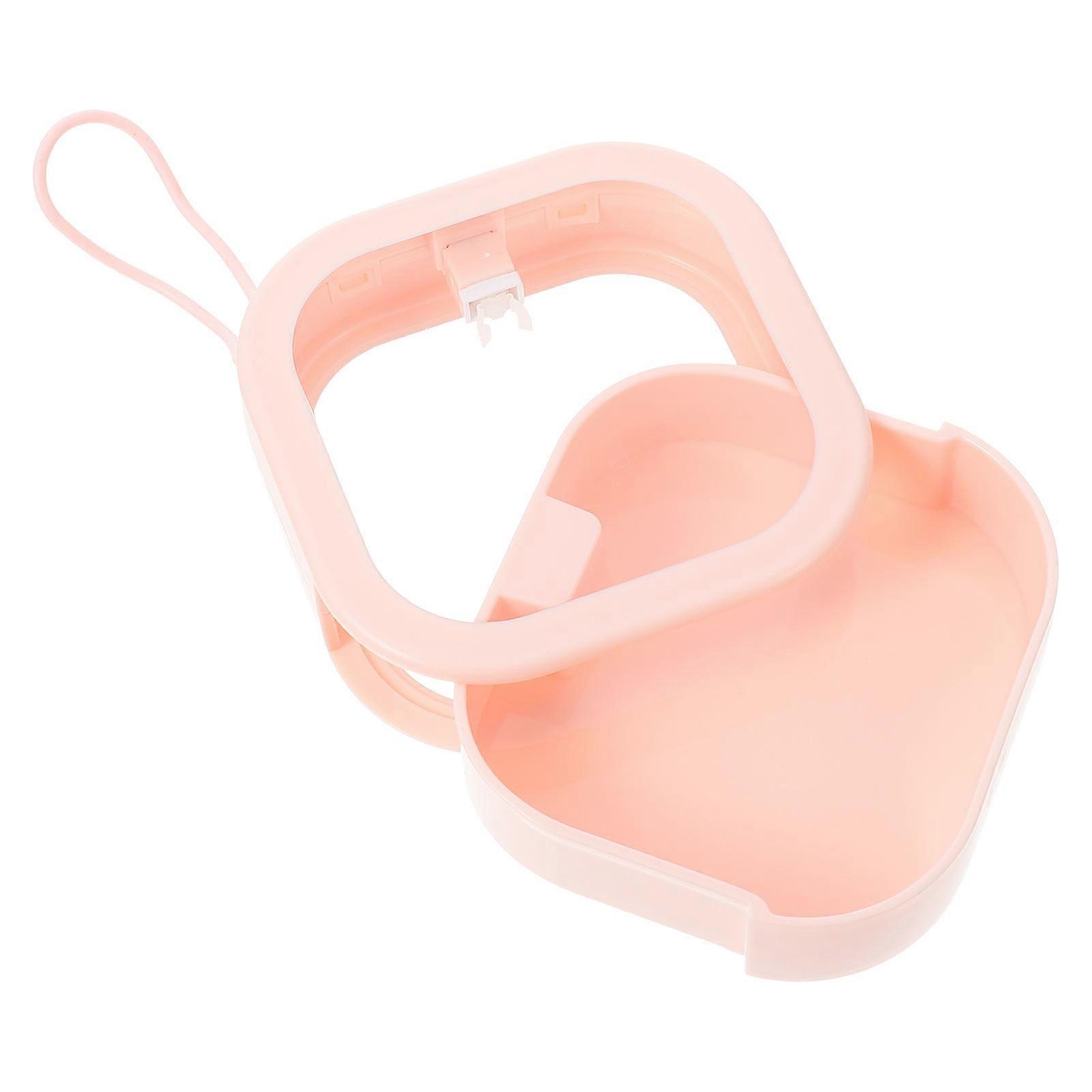 Jewelry Box Portable Earring Case for Storage 2Pcs Pink Multi-Function Accessory