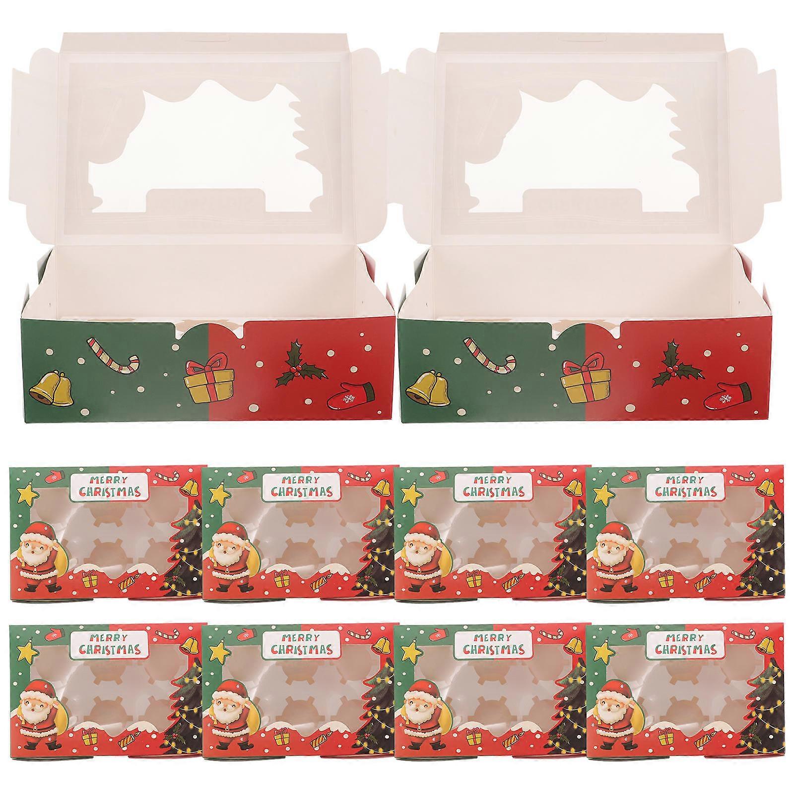 Dessert Packing Boxes Paper Cake Storage Boxes for Decor 10Pcs Set
