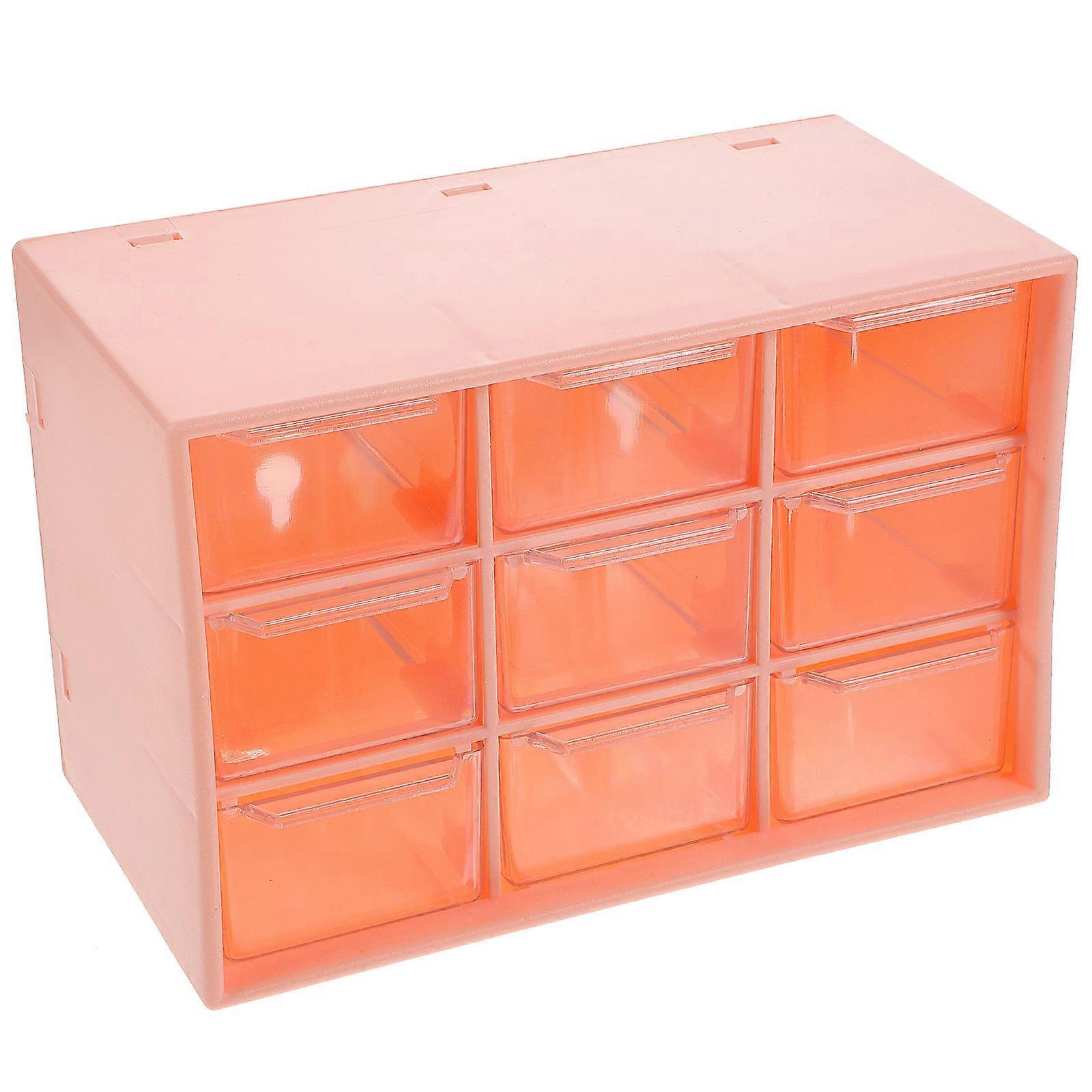 Storage Container Multipurpose Drawer Type for Storage Use Nine Compartments