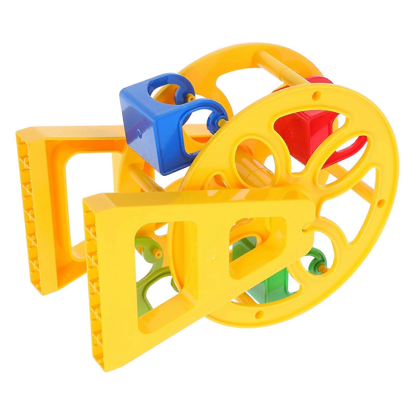 Yellow Ferris Wheel Train Track Accessory Promoting Fun Play