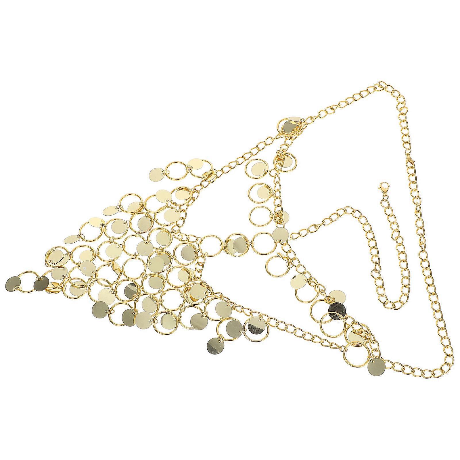 Chain Mask with Tassel for Cosplay Dance Accessory