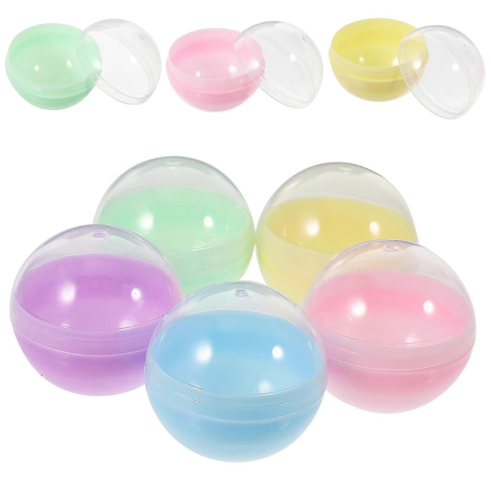 Twisted Empty Balls for Storage Use 50Pcs Capsule Vending Containers