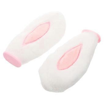 2pcs Bunny Ears Helmet Decoration For Electric Motorcycles Bicycle Helmets Plush Ears Decorations Funny Motorcycles Accessories Helmet Top Ornament