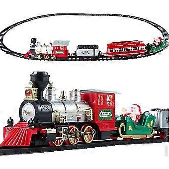 Magical Christmas Train Set with Lights, Sounds & Realistic Smoke - Perfect Holiday Gift for Kids!