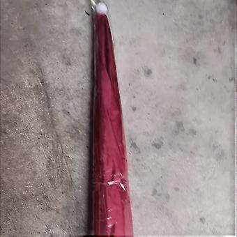 Dark Red Foldable Umbrella, Smooth Surface with White Spherical Top, Lightweight Portable for Outdoor Fishing Hiking Gardening Photography